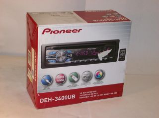 Pioneer DEH 3400UB in Dash Car Stereo Remote Contorl USB iPod  Used 
