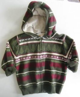 NWT GYMBOREE GRIZZLY LAKE ZIPPER HOODIE SWEATER 18 24 MONTHS