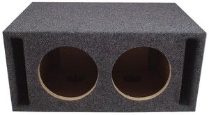 Car Audio Dual 10 Slot Ported Stereo Subwoofer Labyrinth Bass Speaker 