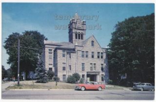 Cassopolis MI Cass County Court House c1960s Vintage Michigan Postcard 