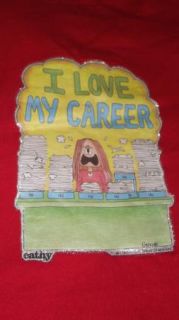 Vintage 80s 1981 Cathy Comic Guisewite I Love My Career Funny T 