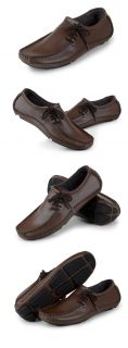 New Mens Casual Shoes Cowhide Driving Moccasins Slip on Loafers Flats 