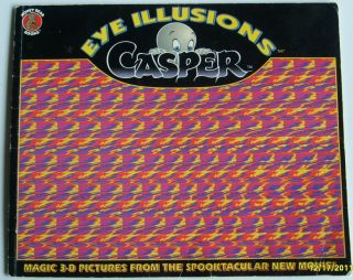1995 CASPER The Ghost Eye Illusions Book Magic 3D Movie Pictures   Jim 