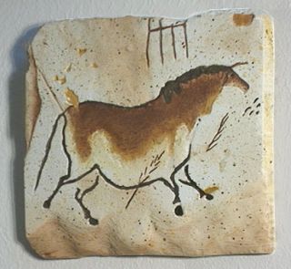 Lascaux CAVE ART Paleolithic HORSE PETROGLYPH 15,000 BC