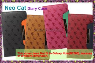 Samsung Galaxy Note II 2 N7100 Cell Phone PU Leather Case Cover Neocat 