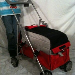 Dog Stroller With Detachable Carrier. Pet Stroller. Luggage Carrier 