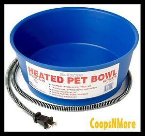   ★6QT 1 5gal Cap Heated Dog Pet Waterer★cat Water Bowl Dish