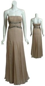 Dazzling Carlos Miele Silk Beaded Gown Dress 38 4 New