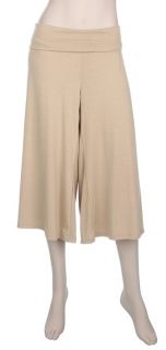 New Yoga Crop Gaucho Pants Casual Pants XL 1x 2X 3X Wide Leg Stretch 