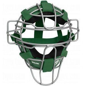 Diamond Pro Lightweight Catchers Mask Slv DK Grn Baseball Softball 