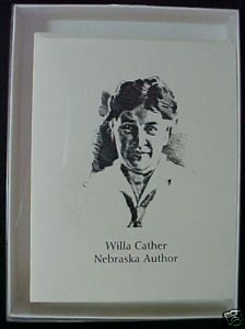 Willa Cather Nebraska Author 10 Note Cards Red Cloud NE Born Virginia 