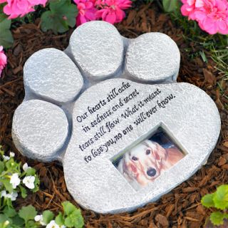 New Paw Memorial Garden Stone Cat or Dog Picture