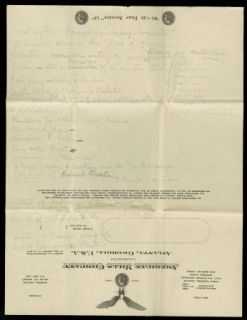 Cecil B DeMille Vintage 1939 Original Signed Typed Letter Autographed 