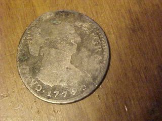   Spain Mexico Colonial 1 Real Silver Coin Must See Carolus III