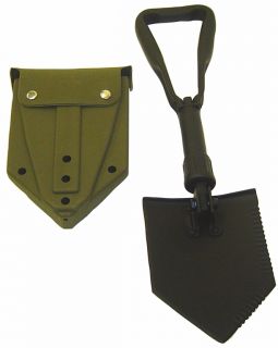 US Military E Tool Entrenching Shovel with Olive Drab Cover New 