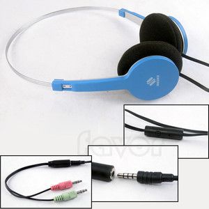   Stereo Headphone Headset with Mic for Cellphone PC  UFEP2003