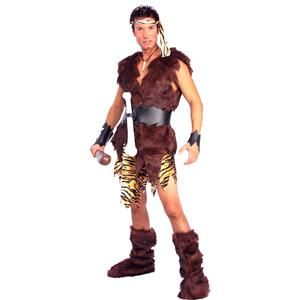 Caveman Costume Fancy Dress Up Adult Tarzan Jungle