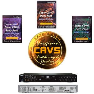 Cavs 203G USB Karaoke Player 3700 NUTECH Super CDG Songs 