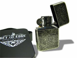 Celtic Get The Edge® Knotwork Irish Cross Lighter w Black Gift Tin 