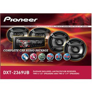 PIONEER Car Stereo Radio Package w/ Speakers 200w Amp Amplifier Power 