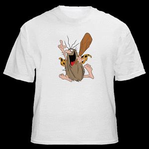 Captain Caveman Cave Man Retro Cartoon Promo Shirt New