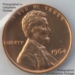 1964 Lincoln Penny One Cent Proof Copper 1c Coin from US Mint Proof 