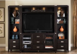 Liberty Furniture Harbor Town 4 Piece Entertainment Center   TV Stand 
