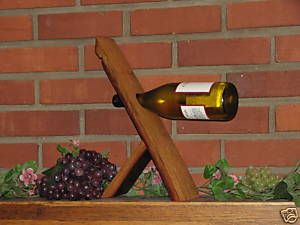 Oak Wine Bottle Holder from Wood Barrel Stave Winery