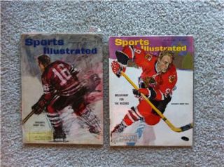 Sports Illustrated 1960 Lot of 2 Issues Hockey Bobby Hull Chicago 