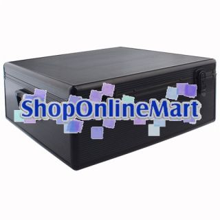 Black Aluminum 600 CD Storage DVD R Case Box Holder DJ