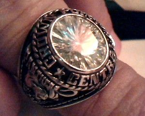 Mens Crown Point Central High School Class Ring Size 10 25