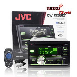 JVC KW R800BT In Dash AM FM CD Car Stereo Receiver w Bluetooth AUX 