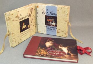 Elegant Cat Lovers Gift Set Pictures Poems Address Book and Photo 