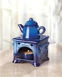 Miniature Ceramic Oven Tea Kettle Tealight Oil Warmer