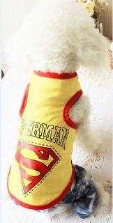 2012 New Doggie Pet Cat Dog Spring Summer Cloth Vest Cute Apparel 1018 