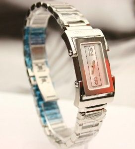 Cerruti 1881 Petra Rectangle Stainless Steel Watch New