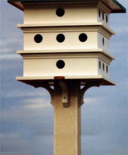 Lazy Hill Farm Designs Square Birdhouse Post Pedestal with Brackets 