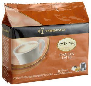 Twinings Chai Tea Latte 8 Servings 16 Count T Discs for Tassimo 