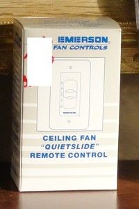 Emerson Four Speed Ceiling Fan Slide Wall Remote Control SW46LA Almond 