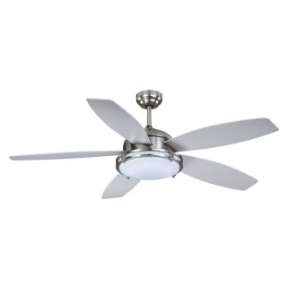 New 52 inch Mission Ceiling Fan with Light Kit Brushed Nickel 