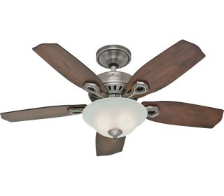 Hunter 28697 Auberville Pewter 44 Ceiling Fan w/ Light & Pull Chains
