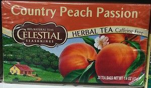 Celestial Seasonings Country Peach Passion Caffeine Free Herbal Tea 20 