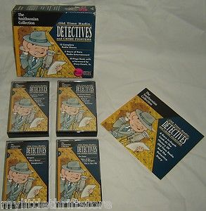   Smithsonian Collection Old Time Radio Detectives Book Cassettes