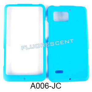 Fluorescent Light Blue Phone Cover Case for Verizon Motorola Droid 
