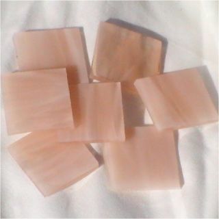 this offer is for 25 pink champagne wispy 1 square glass mosaic tile a 