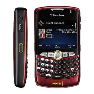 Blackberry Curve 8350i Nextel Camera GPS Cell Phone Red 0843163048034 