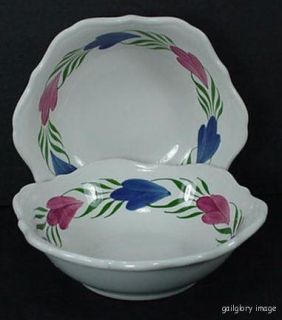   Syracuse Restaurant Ware China Chantilly Pattern 7 Pink Blue Floral