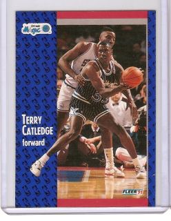 NBA Fleer 1991 Trading Card Terry Catledge 144