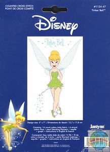 Cross Stitch Kit Disney Princess Peter Pan Tinker Bell