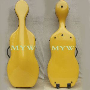Yellow 4 4 Cello Case L Carbon Fiber Material Wheels